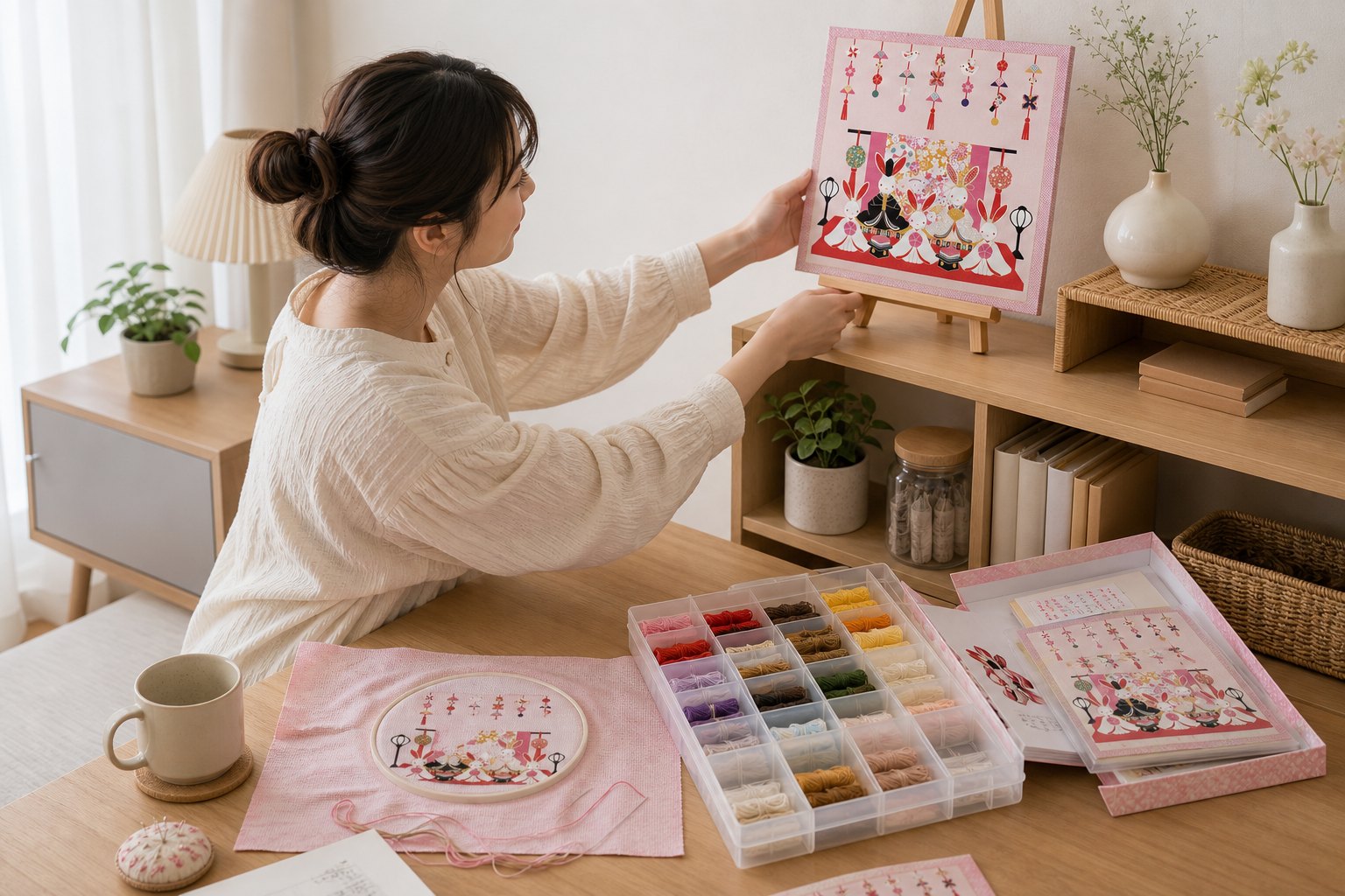 刺繍スターターキットの暮らしに効く理由を想起する生成AIイメージ